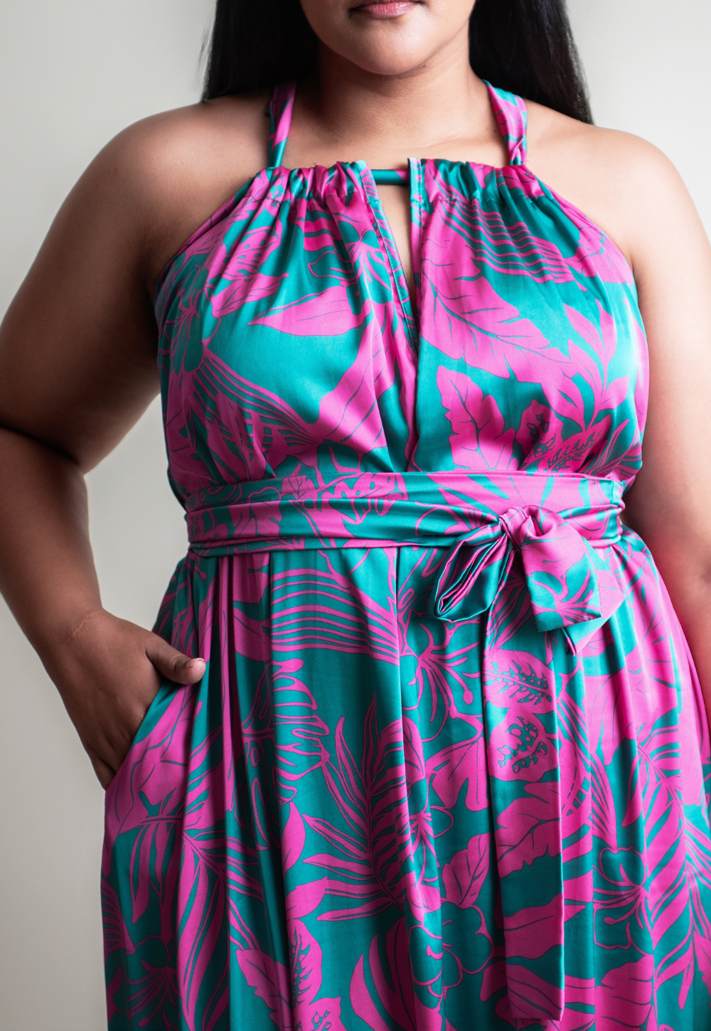 De Chine Frill Dress