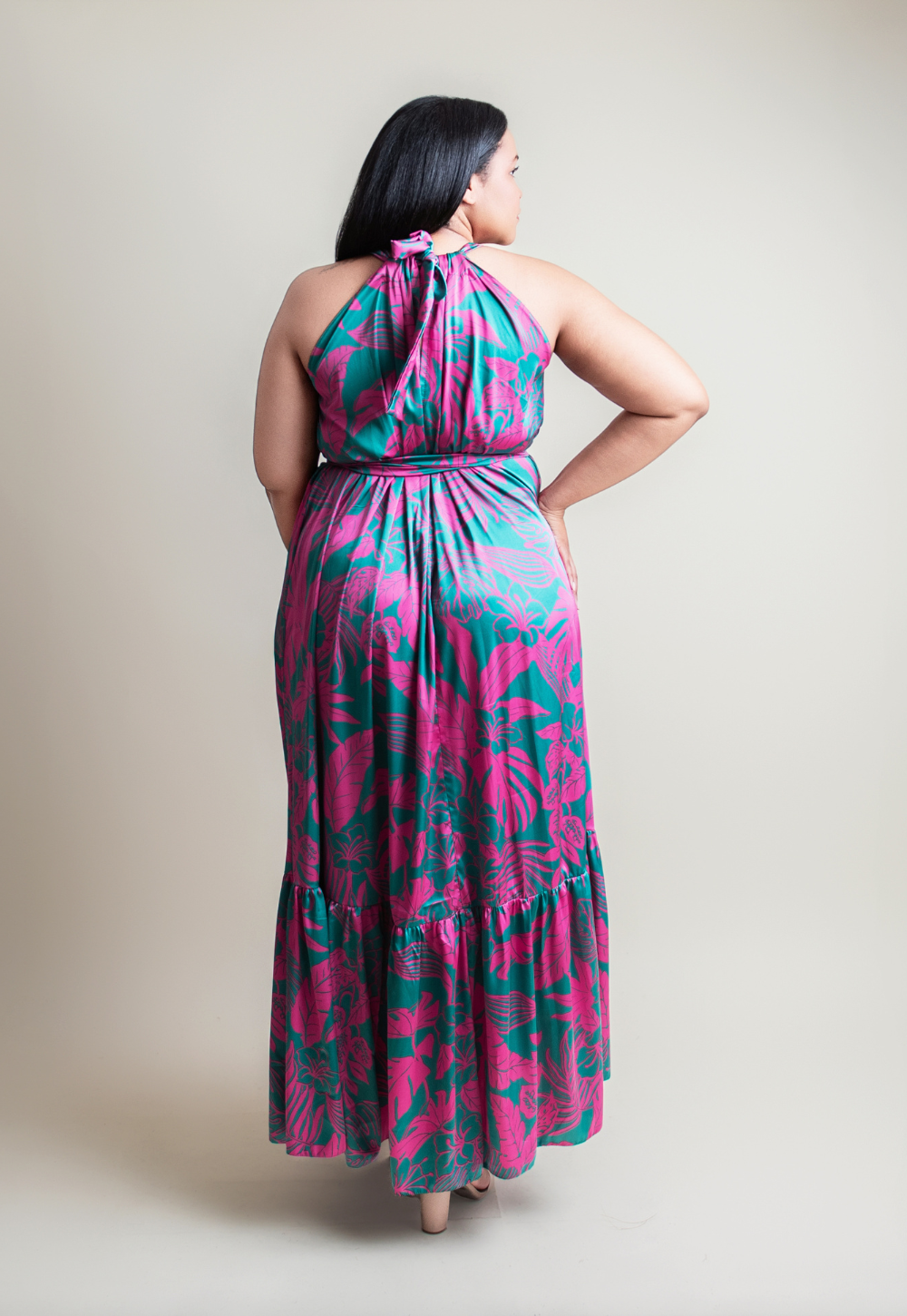 De Chine Frill Dress
