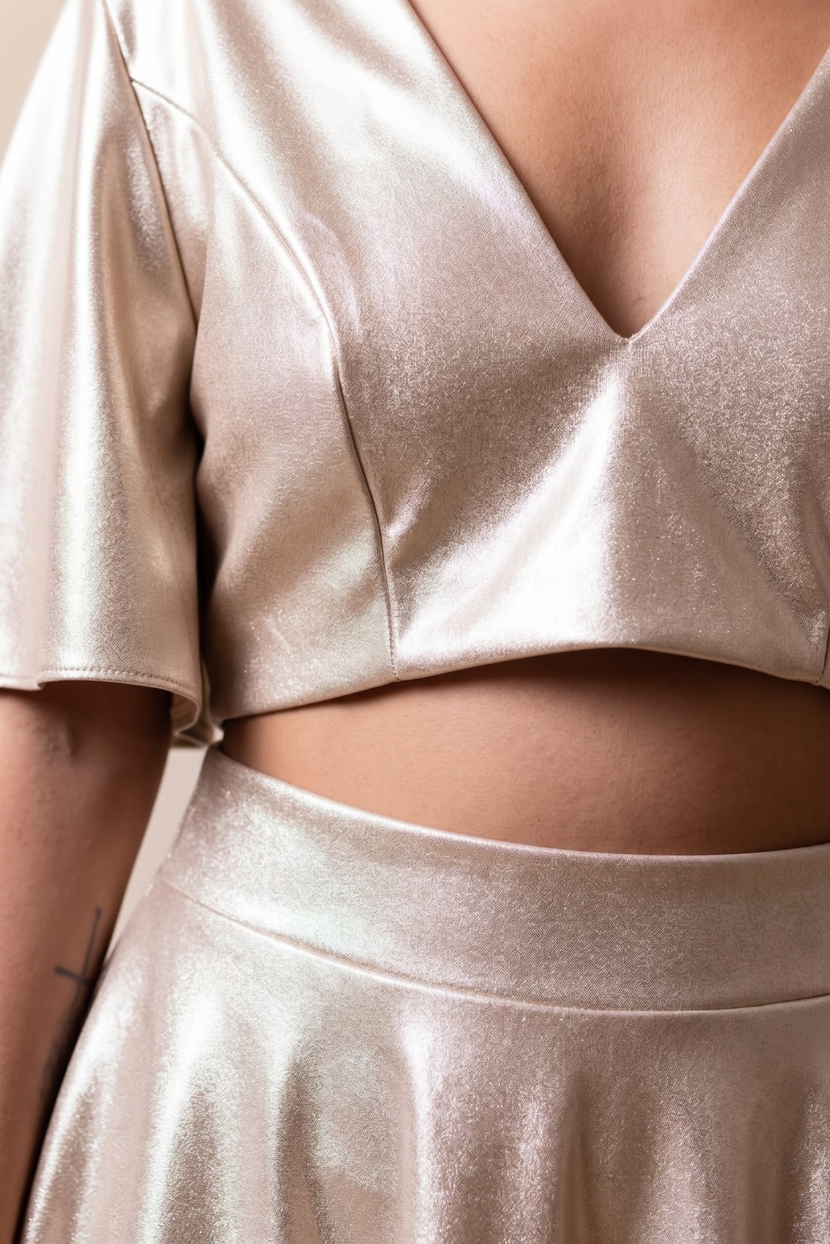 Pleather Crop Top