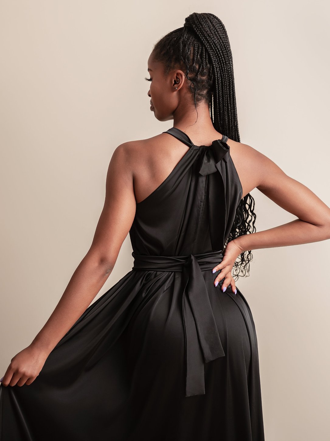 De Chine frill dress