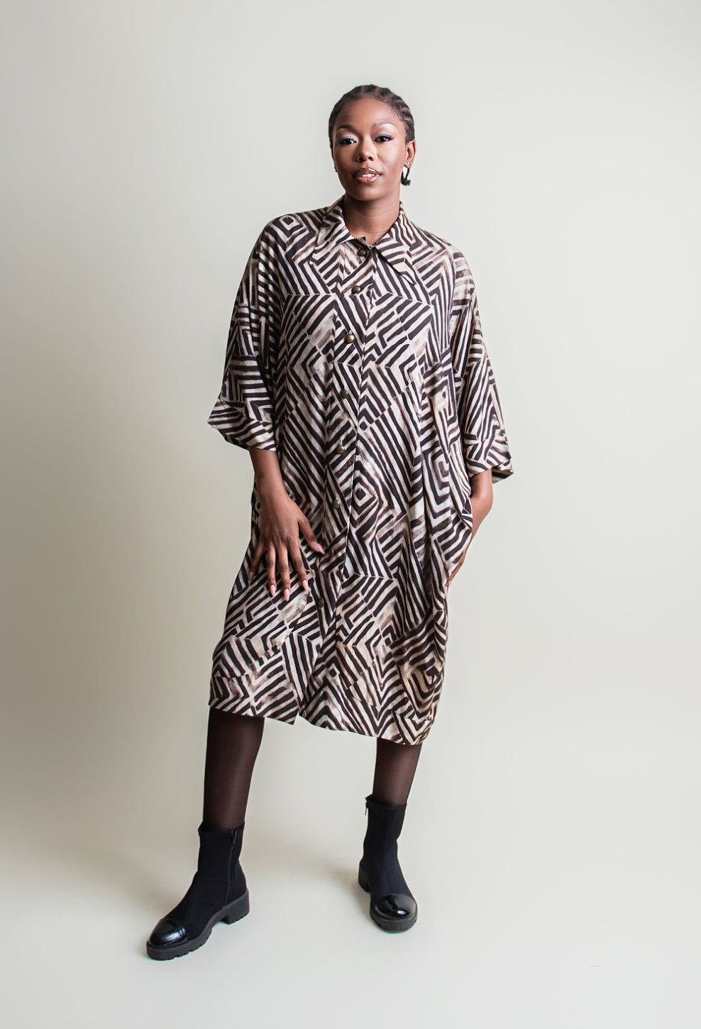 Trapeze shirt dress