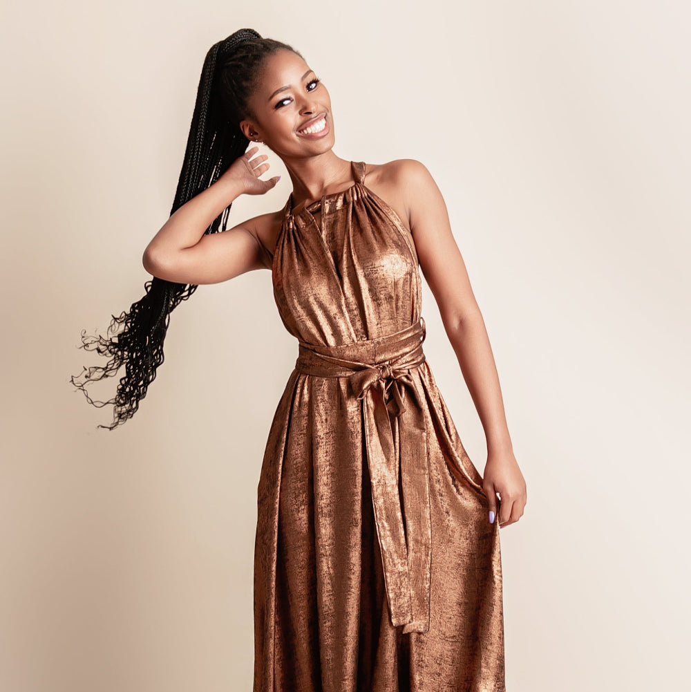 De Chine frill dress