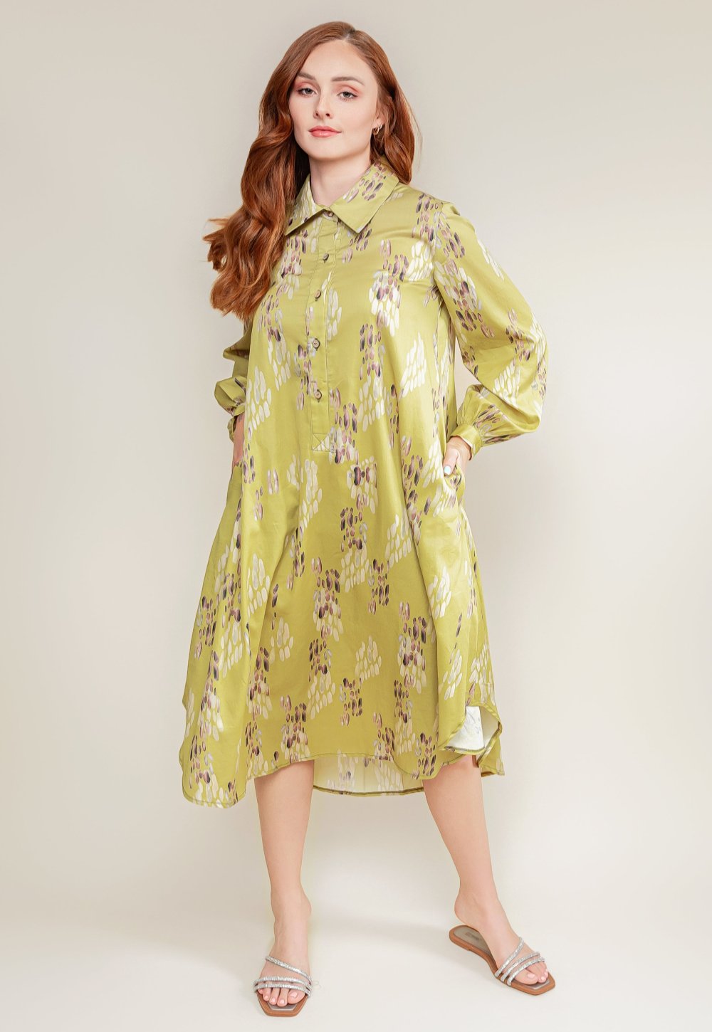 Cotton shirt dress