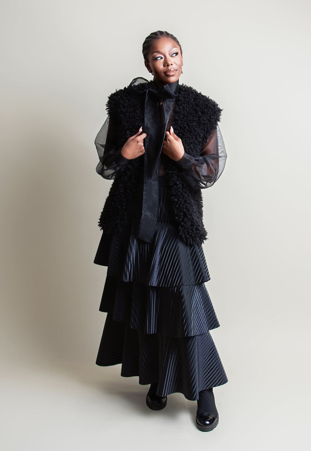 Faux fur Gilet