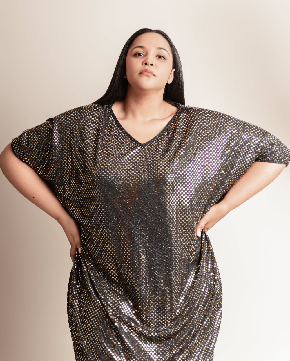 Maxi Metallic trapeze