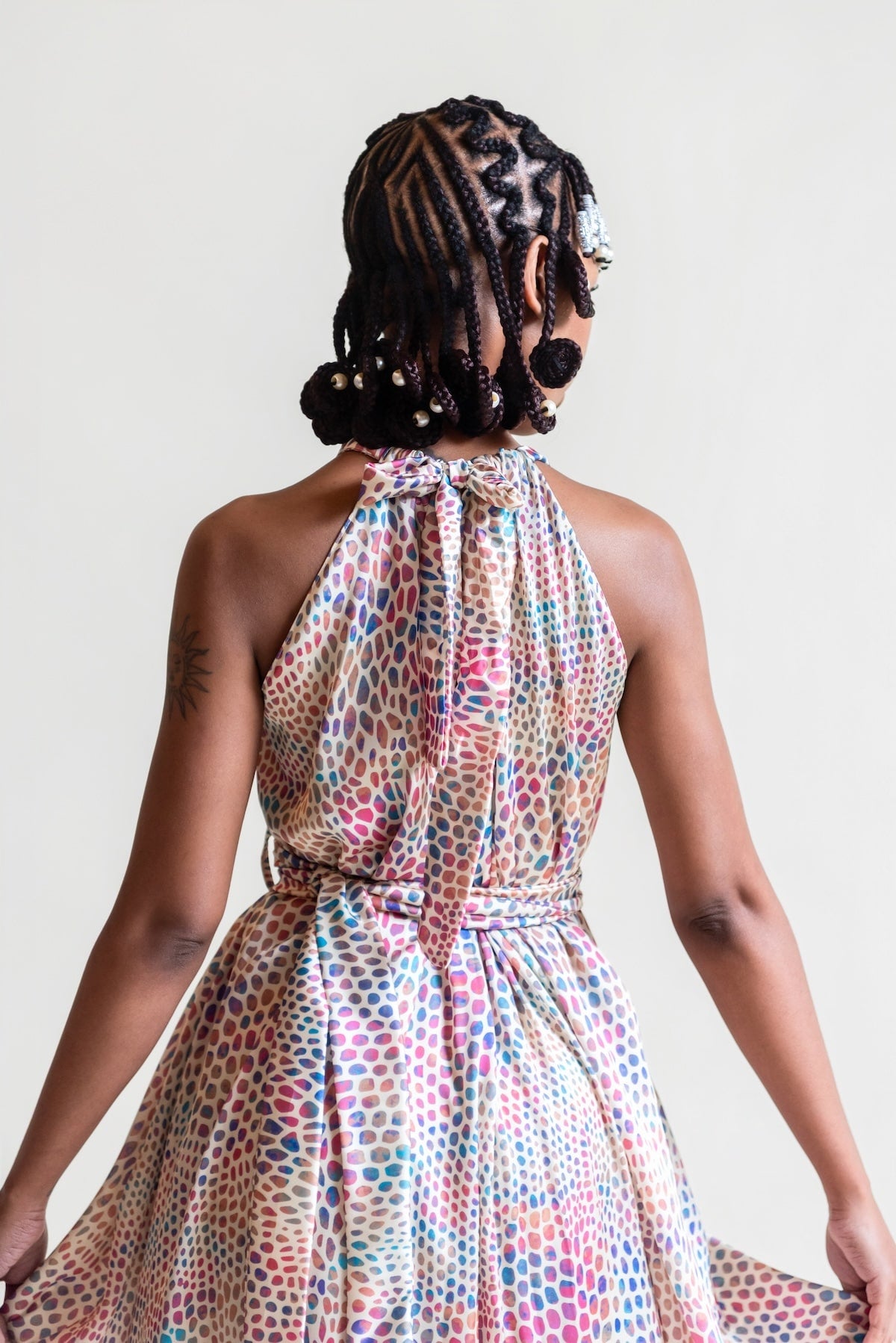 De Chine Frill Dress