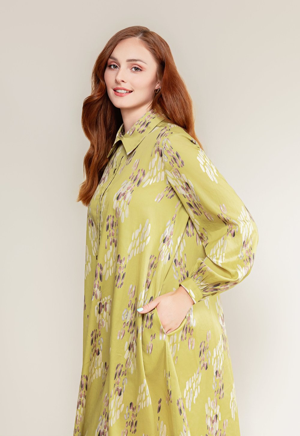 Cotton shirt dress