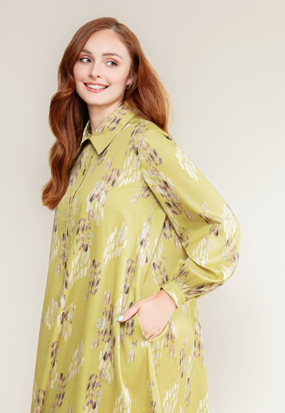 Cotton shirt dress