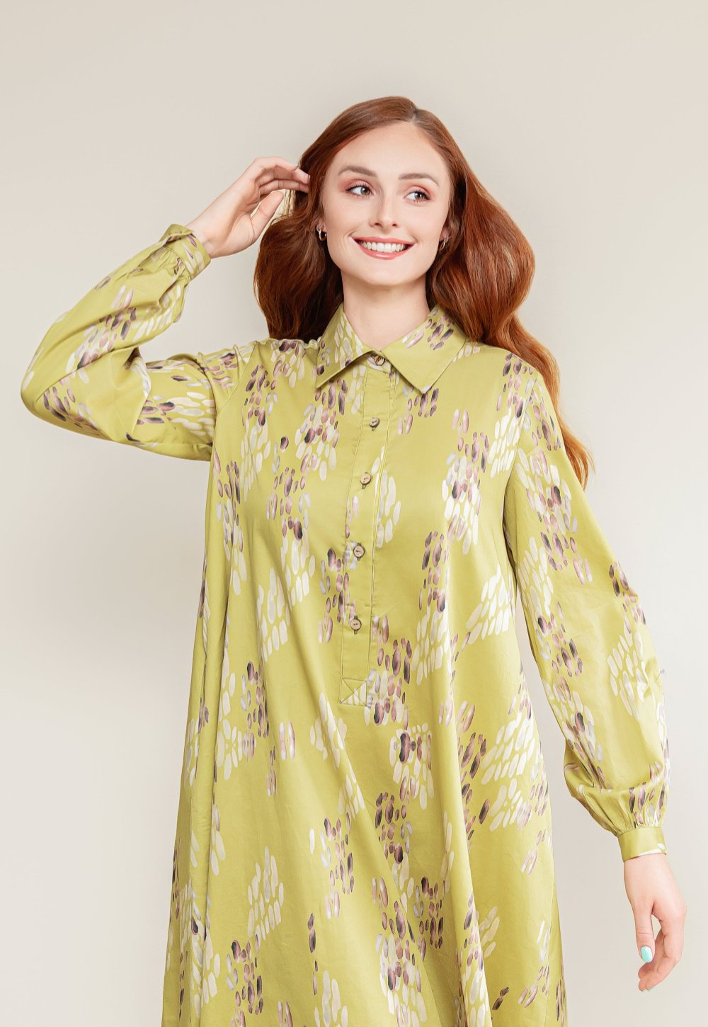 Cotton shirt dress