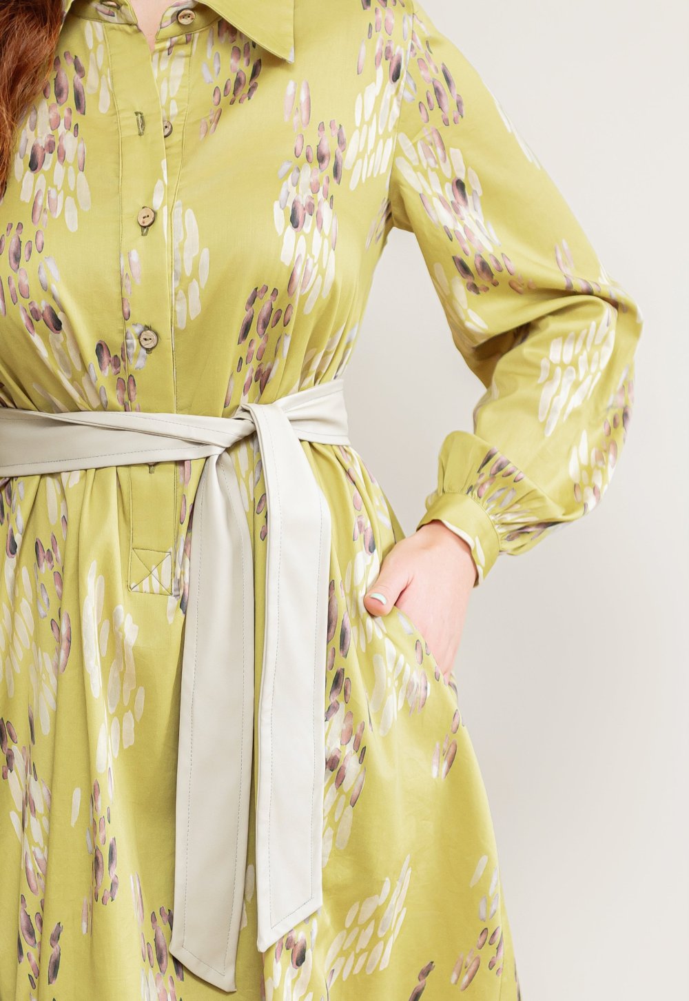 Cotton shirt dress
