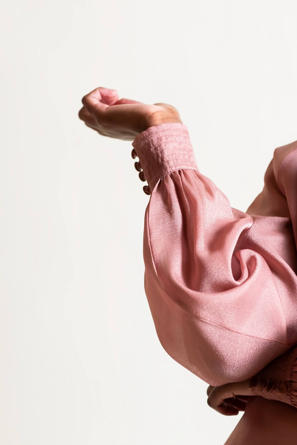 Organza bow blouse