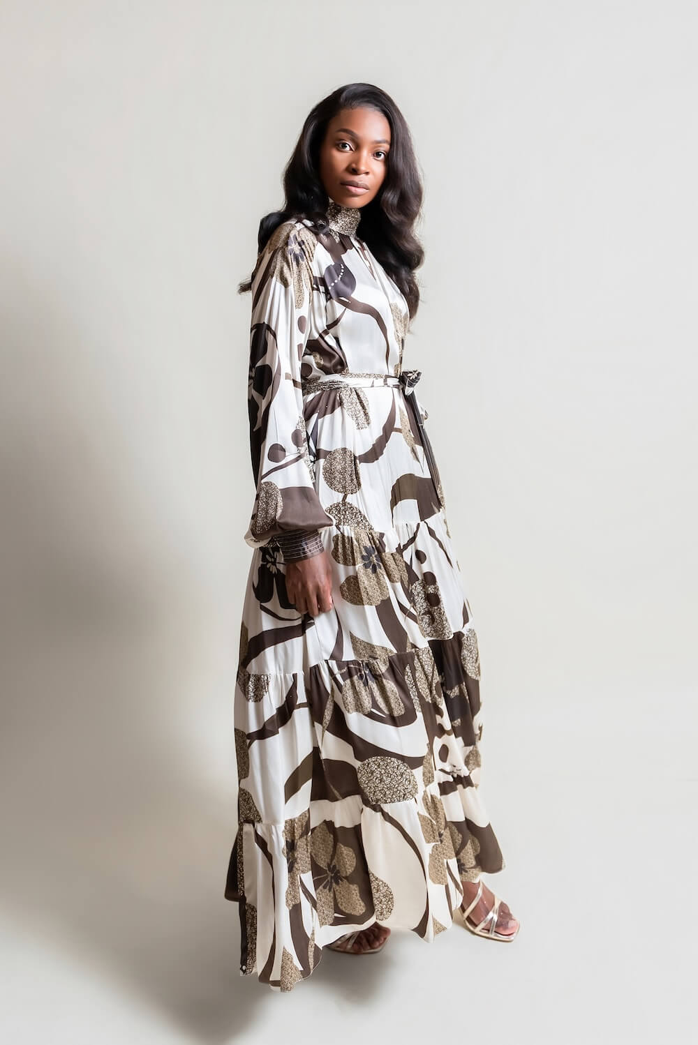 Midi Baroque dress