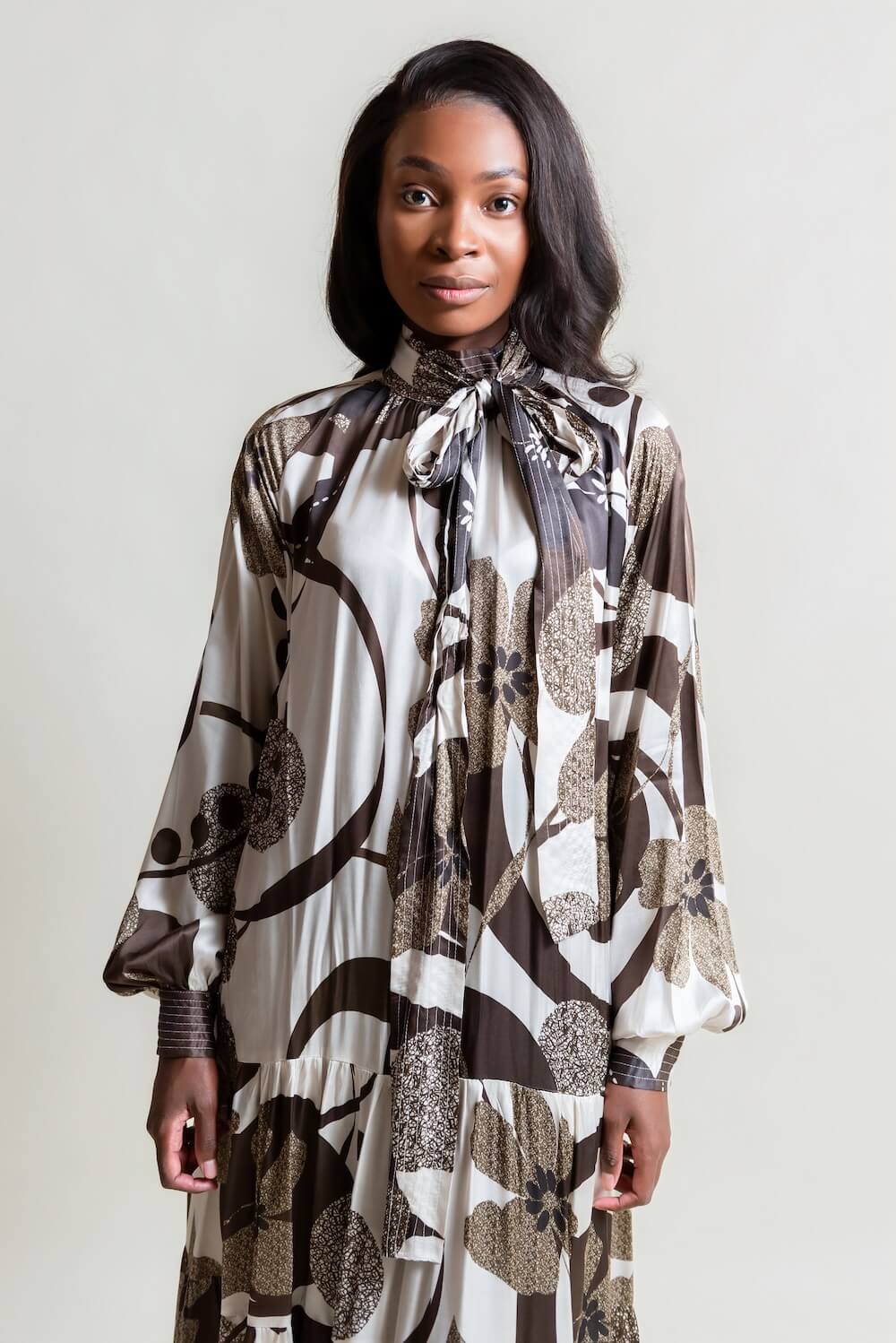 Midi Baroque dress
