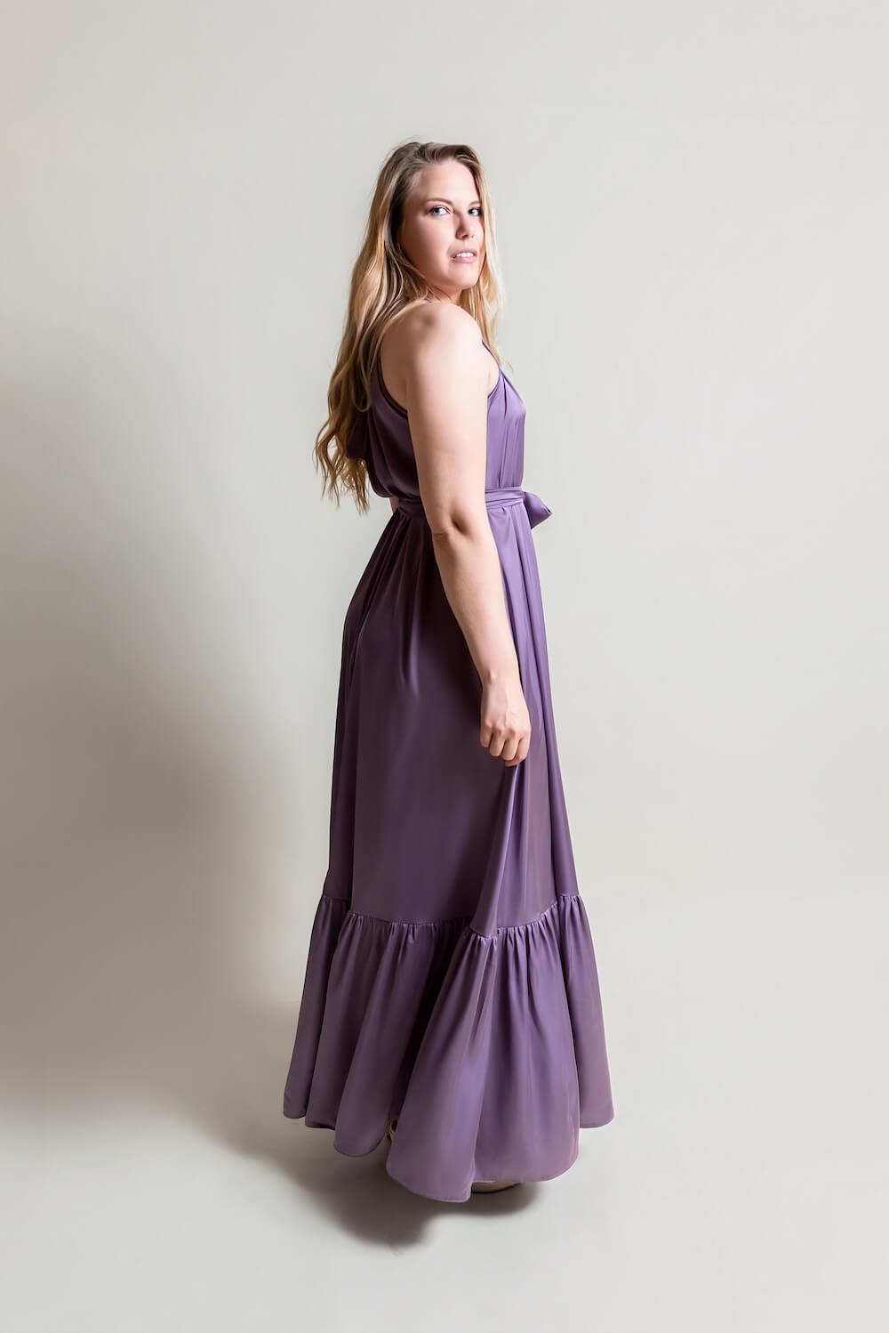 De Chine Frill Dress
