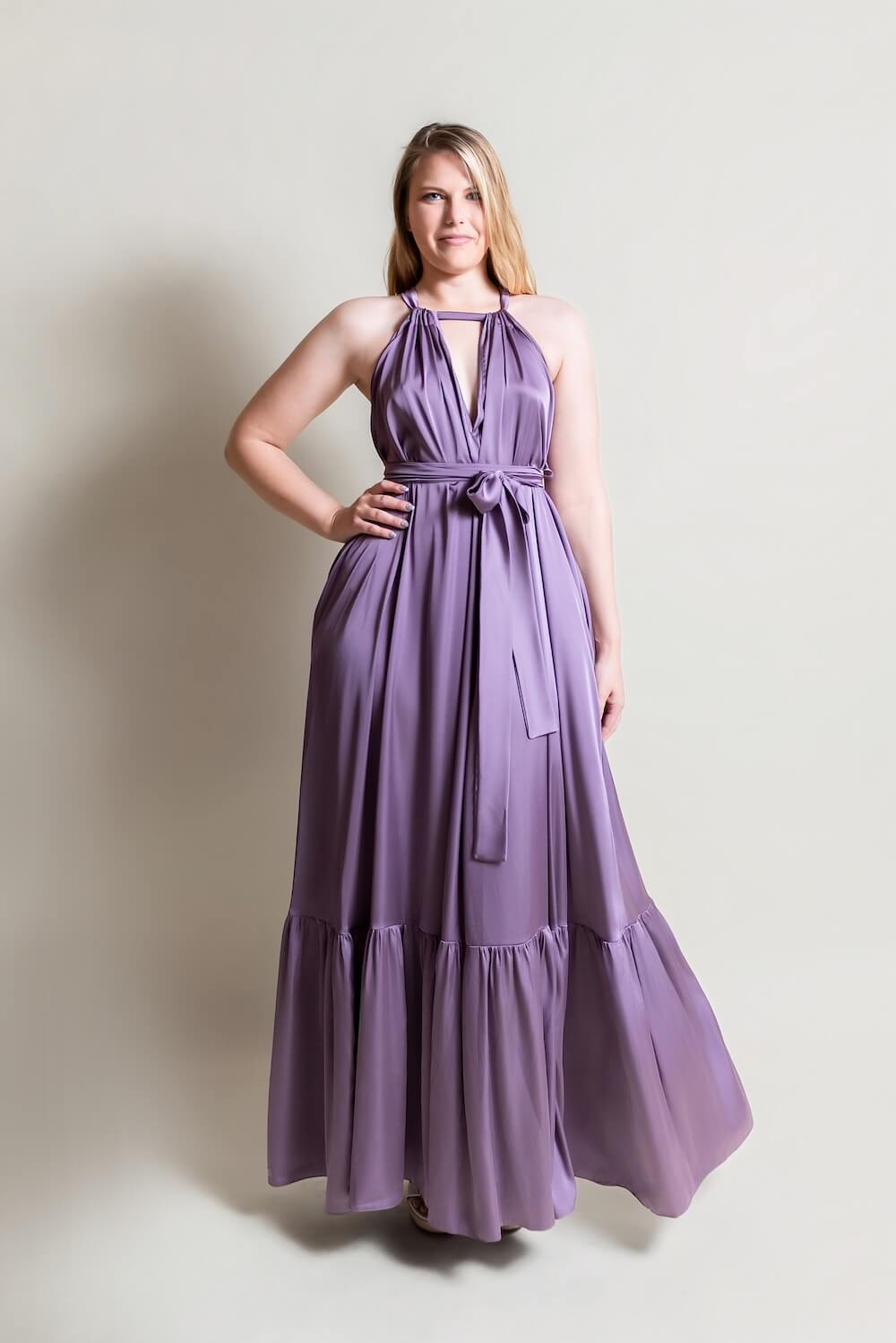 De Chine Frill Dress