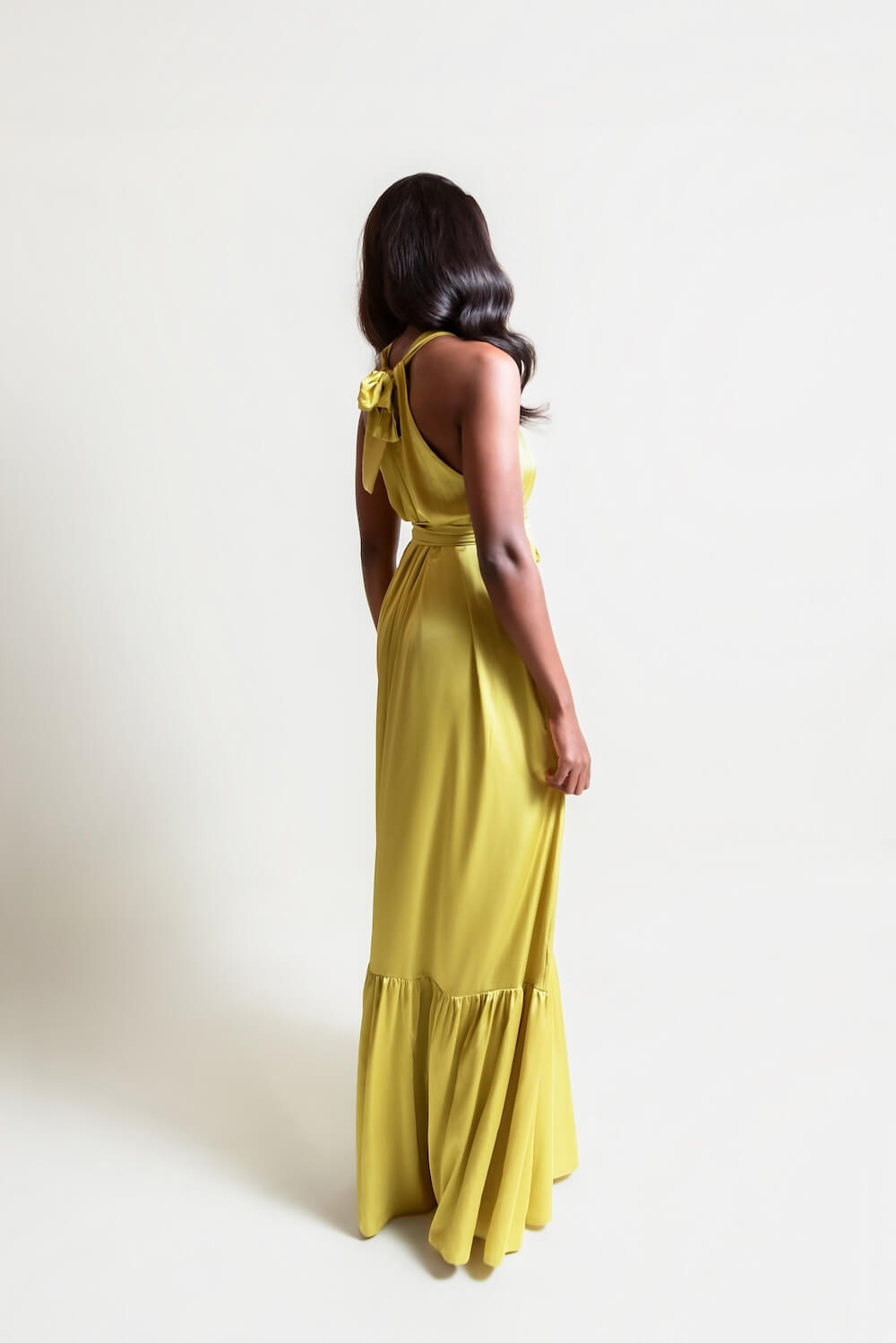 De Chine Frill Dress