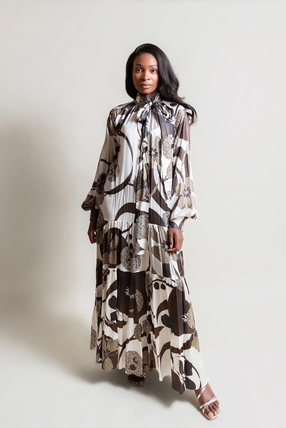 Midi Baroque dress
