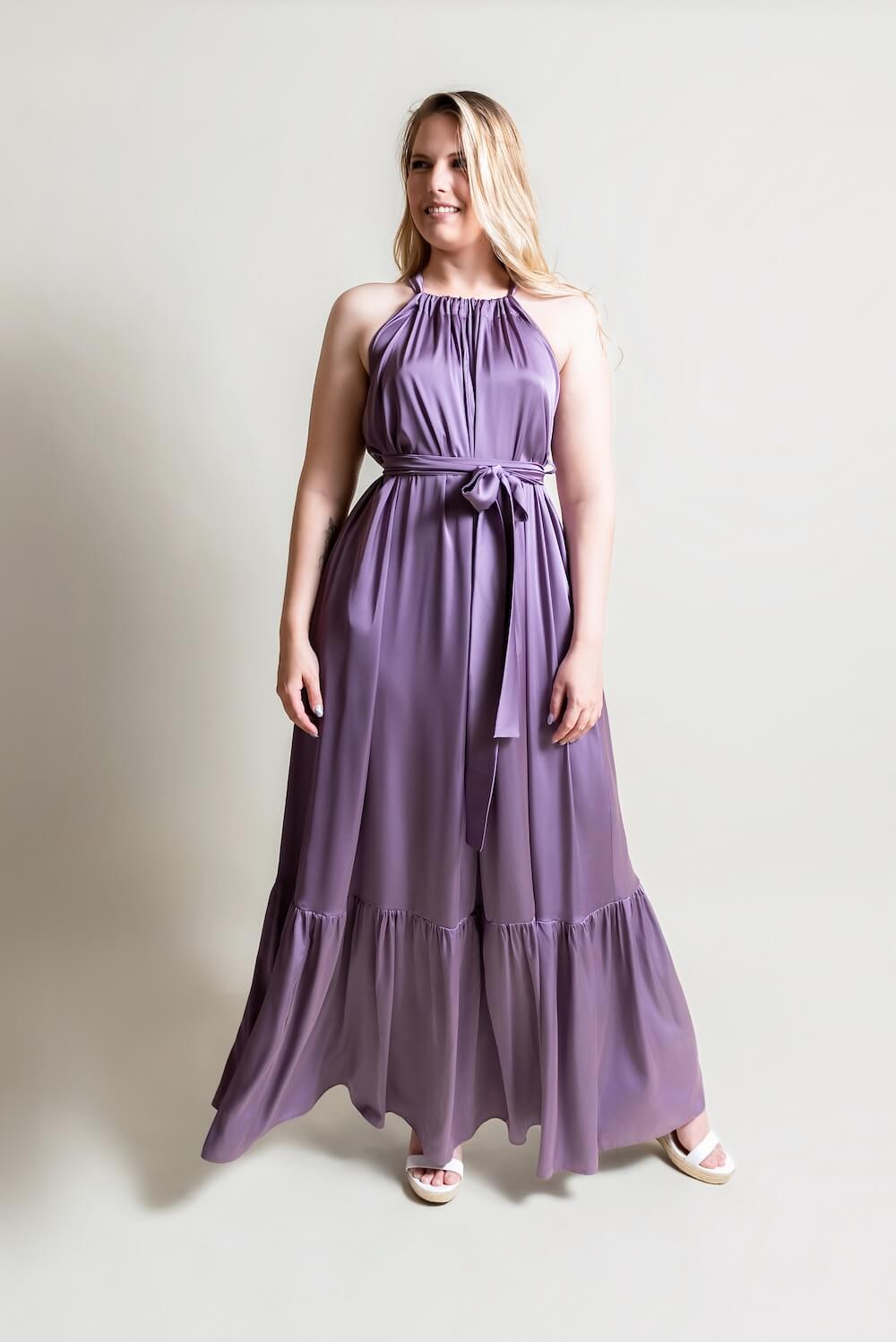 De Chine Frill Dress