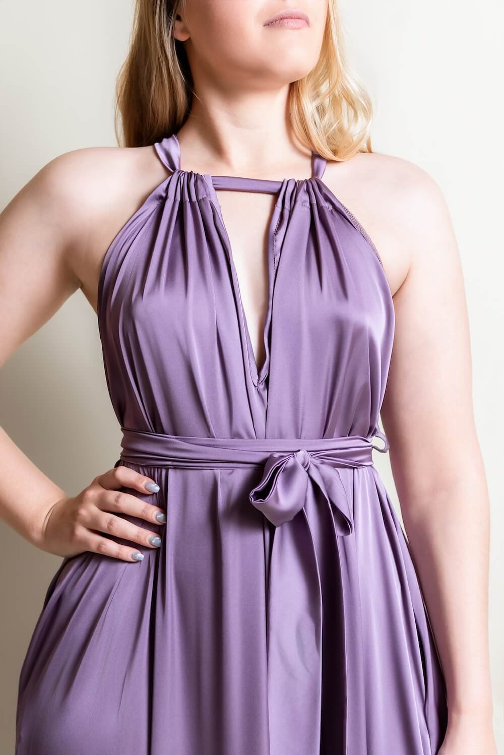 De Chine Frill Dress