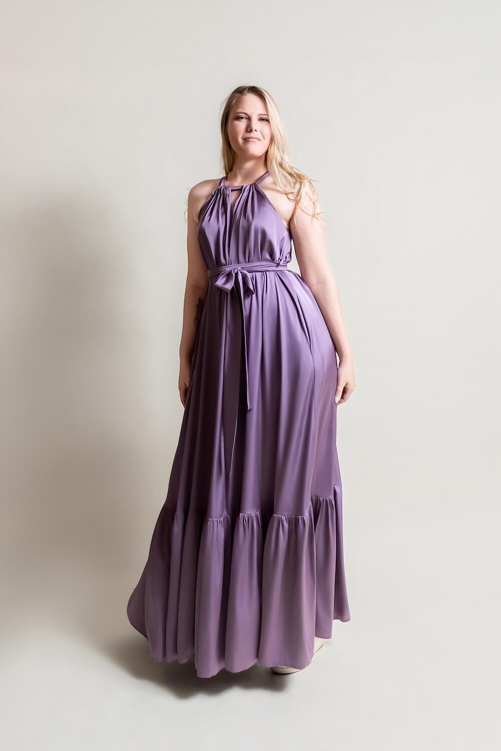 De Chine Frill Dress