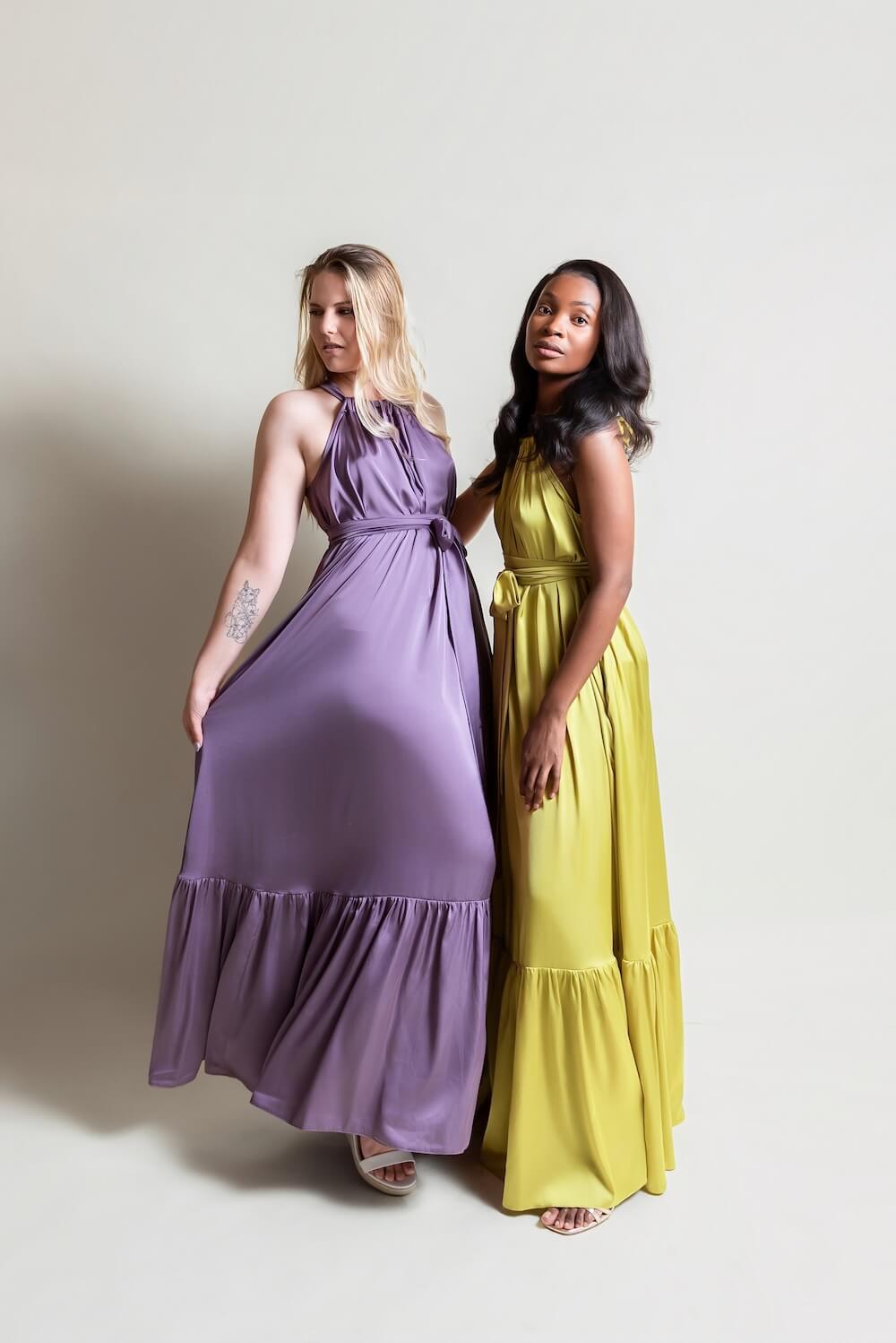 De Chine Frill Dress