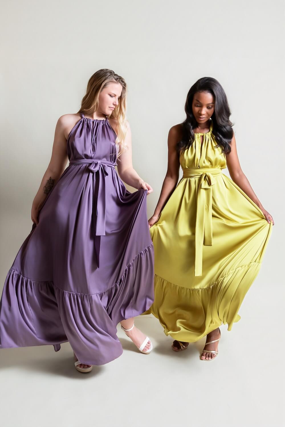 De Chine Frill Dress